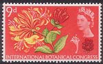 Tenth International Botanical Congress, Edinburgh 9d Stamp (1964) Honeysuckle