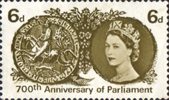 700th Anniversary of Simon de Montfort's Parliament 6d Stamp (1965) Simon de Montfort's Seal