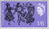 Commonwealth Arts Festival 1s6d Stamp (1965) Canadian Folk Dancers