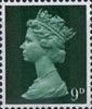 Definitive 9d Stamp (1967) Green