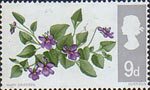 British Flora 9d Stamp (1967) Dog Violet