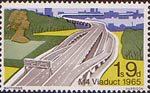 British Bridges 1s9d Stamp (1968) M4 Viaduct
