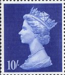 High Value Definitives 10s Stamp (1969) Sapphire Blue