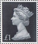 High Value Definitives £1 Stamp (1969) Blue/Black