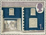 British Rural Architecture 1s Stamp (1970) Welsh Stucco