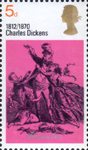 Literary Anniversaries 5d Stamp (1970) 'Mr and Mrs Micawber' (David Copperfield)