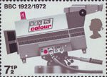 BBC & Broadcasting History 7.5p Stamp (1972) TV Camera, 1972