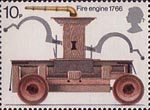 Fire Service 10p Stamp (1974) Fire-engine, 1766