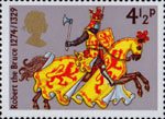 Great Britons 4.5p Stamp (1974) Robert the Bruce