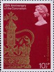 25th Anniversary of Coronation 10.5p Stamp (1978) St Edward's Crown