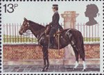 Police 13p Stamp (1979) Mounted Policewoman