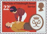 The Duke of Edinburgh's Award 22p Stamp (1981) 'Service'