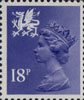 Regional Definitive - Wales 18p Stamp (1981) Deep Violet
