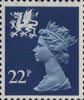 Regional Definitive - Wales 22p Stamp (1981) Blue