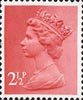 Definitive 2.5p Stamp (1981) Rose Red