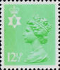 Regional Decimal Definitive - Northern Ireland 12.5p Stamp (1982) Light Emerald