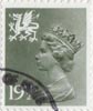 Regional Decimal Definitive - Wales 19.5p Stamp (1982) Olive Grey