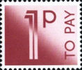 To Pay Labels 1p Stamp (1982) To Pay 1p