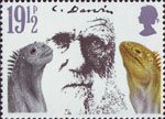 Charles Darwin 19.5p Stamp (1982) Darwin and Marine Iguanas