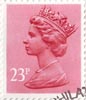 Definitive 23p Stamp (1983) Brown Red