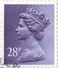Definitive 28p Stamp (1983) Deep Violet