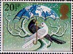 Christmas 1983 20.5p Stamp (1983) 'World at Peace' (Dove and Blackbird)