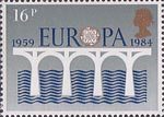 CEPT 25th Anniversary The Second European Election 16p Stamp (1984) C.E.P.T. 25th Anniversary Logo
