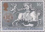 CEPT 25th Anniversary The Second European Election 16p Stamp (1984) Abduction of Europa