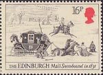 The Royal Mail 16p Stamp (1984) Edinburgh Mail Snowbound, 1831