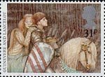 Arthurian Legend 31p Stamp (1985) Queen Guinevere and Sir Lancelot