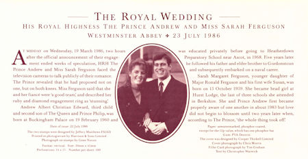 Royal Wedding 1986