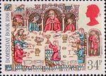 Medieval Life 34p Stamp (1986) Lord at Banquet