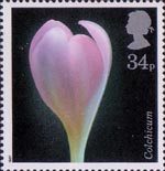 Flowers 34p Stamp (1987) Autumn Crocus