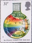 Sir Isaac Newton 31p Stamp (1987) Optick Treatise