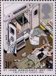 St John Ambulance 31p Stamp (1987) Volunteer with fainting Girl, 1965