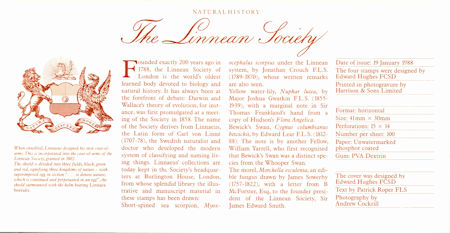 The Linnean Society 1988