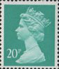 Definitive 20p Stamp (1988) Turquoise Green
