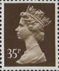 Definitive 35p Stamp (1988) Sepia