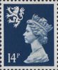 Regional Definitive - Scotland 14p Stamp (1988) Deep Blue
