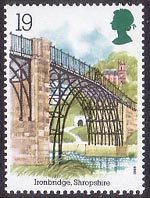 Industrial Archaeology 19p Stamp (1989) Ironbridge, Shropshire