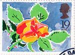 Greetings Booklet Stamps 19p Stamp (1989) Rose