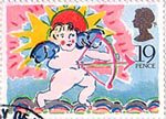 Greetings Booklet Stamps 19p Stamp (1989) Cupid