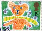 Greetings Booklet Stamps 19p Stamp (1989) Teddy Bear