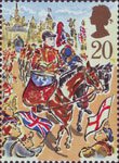 Lord Mayor's Show, London 20p Stamp (1989) Blues and Royals Drum Horse