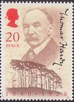 Thomas Hardy 20p Stamp (1990) Thomas Hardy and Clyffe Clump, Dorset