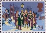 Christmas 1990 26p Stamp (1990) Carol Singing
