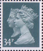 Penny Black Anniversary Stamps 1840 - 1990 34p Stamp (1990) Deep Bluish Grey