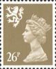 Regional Definitive - Scotland 26p Stamp (1990) Drab