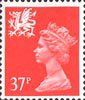 Regional Definitive - Wales 37p Stamp (1990) Rosine