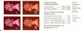 Booklet pane for Archaeology (1991)